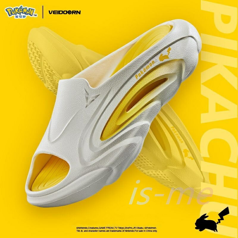 【楽天スーパーSALE】VEIDOORN Pokemon スリッパ ピカチュウデザイン カップル用 スポーツサンダル 室内履き?外出履き ファッションサンダル