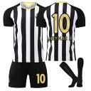 25-26 サントス アウェイ ネイマール 10番 ユニフォーム セット ブラジルリーグ キッズ サッカーウェア 10番 ストライプ 子供用/大人用