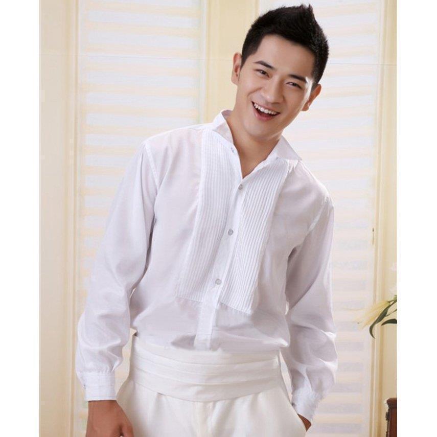 特価シャツ 長袖 メンズ ワイシャツ フォーマル ウィングカラー 礼服 ピンタック入り 蝶ネクタイ用 タキシード用 ス おしゃれ かっこいい 男性用