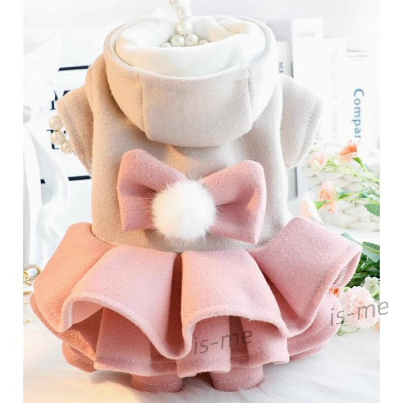 犬の服 猫服 秋 冬 犬服 犬 服 ワンピース 暖かい 洋服 ドッグウェア ペットウェア 防寒 中型犬 可愛い..