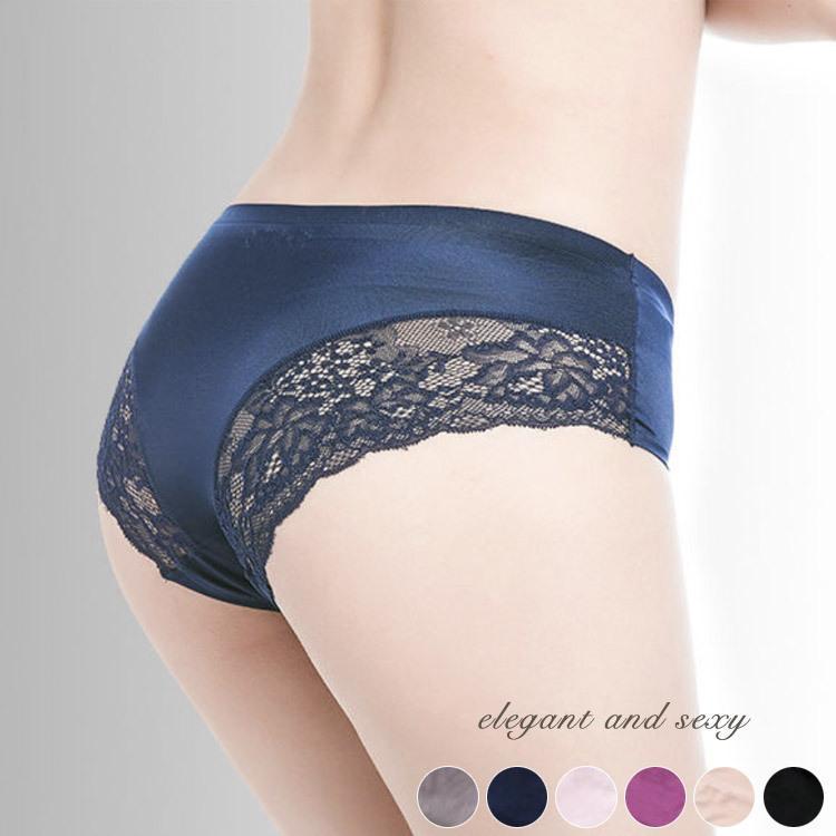 【楽天スーパーSALE】ショーツ レディース 単品 インナー 下着 パンツ レース サテン ひびきにくい 大..