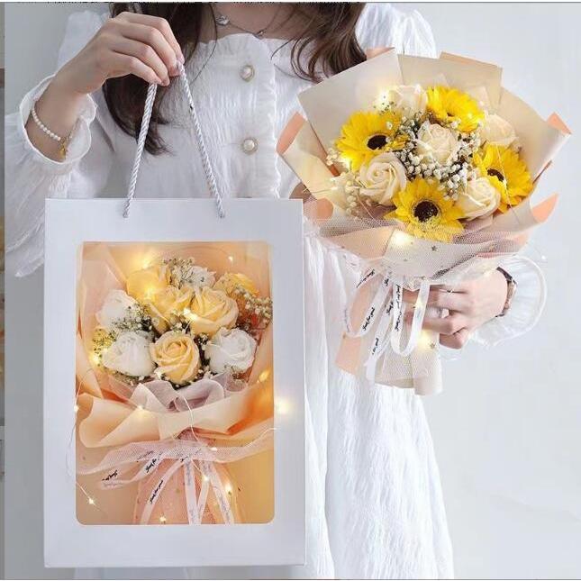 車載 母の日 ギフト mini プリザーブドフラワーロース 置物 枯れない花 永遠の花結婚式 発表会 誕生日 ..