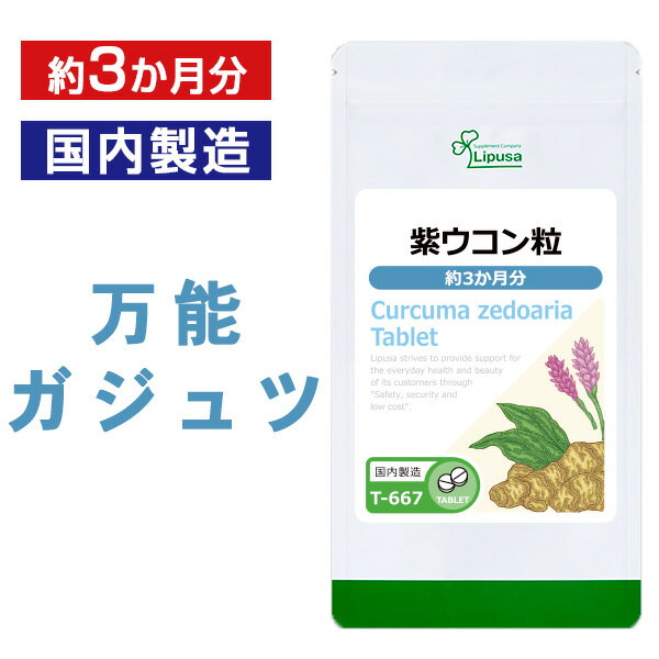 【最大49％OFFクーポン配布中】 紫ウコン粒 約3か月分 T-667 送料無料 ISA リプサ Lipusa サプリ サプリメント ガジュツ ウコン