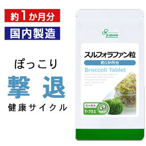 【最大1,000円OFFクーポン有】 スルフォラファン粒 約1か月分 T-751 送料無料 ISA リプサ Lipusa サプリ サプリメント ファイトケミカル 健康サイクル 1,000円ぽっきり ダイエットサプリ