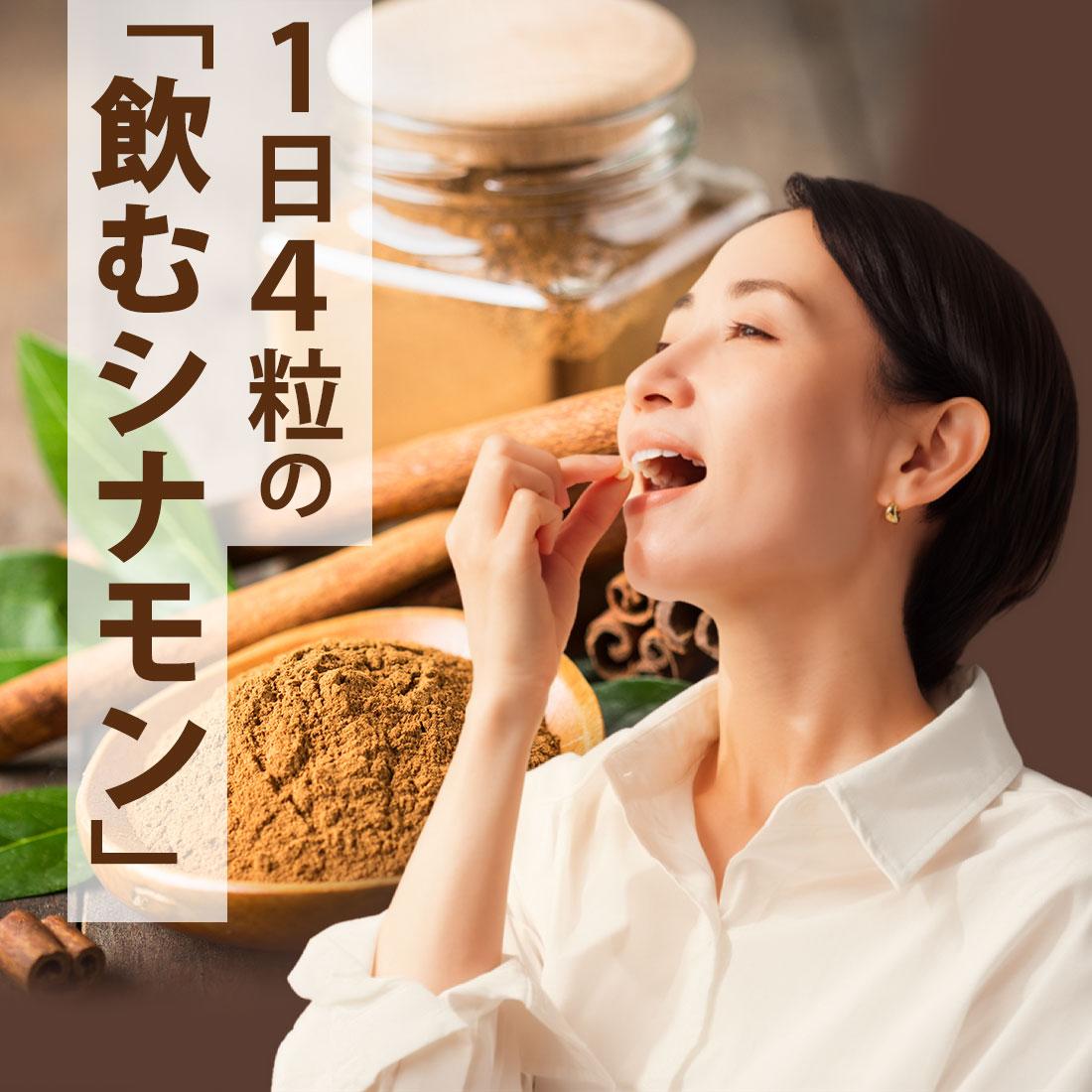 【P5倍＆最大15％OFFクーポン有】 シナモン粒 約3か月分×2袋 T-601-2 (360粒×2袋) ...