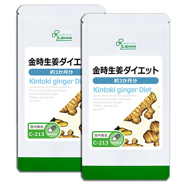  金時生姜ダイエット 約3か月分×2袋 C-213-2 送料無料 ISA リプサ Lipusa サプリ サプリメント めぐり 温活 ぽかぽか ショウガオール