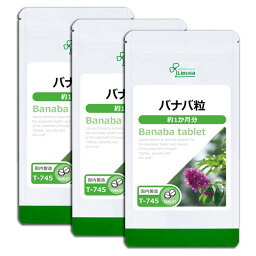 【公式】 バナバ粒 約1か月分×3袋 T-745-3 送料無料 ISA リプサ Lipusa サプリ サプリメント ロソリン酸 ギムネマ
