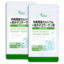 【最大11％OFFクーポン配布中】 沖縄珊瑚カルシウム＋低分子コラーゲン粒 約3か月分×2袋 T-779-2 送料無料 ISA リプサ Lipusa サプリ ..