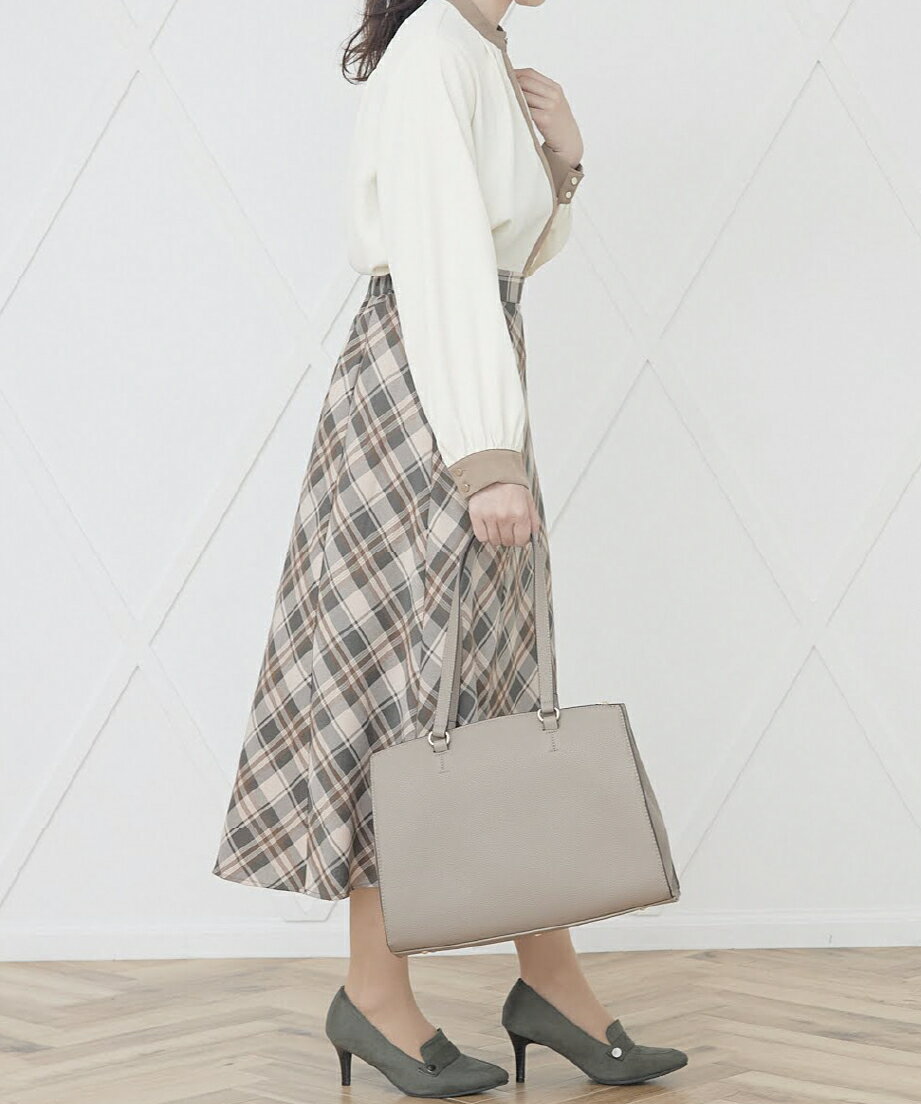 チェック柄フレアスカート ブルーブラウン レディース ミモレ丈 ロング プリーツスカート 秋冬物 おしゃれ きれい カジュアル 大人女子 大人可愛い 通勤用 オフィスカジュアル デート お出かけ シンプル チェック 春 夏