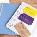 名刺ファイル Log book is amulet. レディース クリーム くすみブルー 手書きメモ 名刺ホルダー シンプル 持ち歩き 通勤用 オフィス用