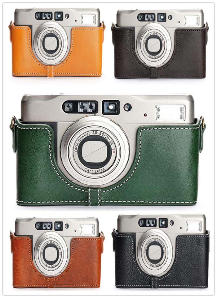 TP Original Contax TVS ii 専用 ブルタイプ 本革 ボディケース