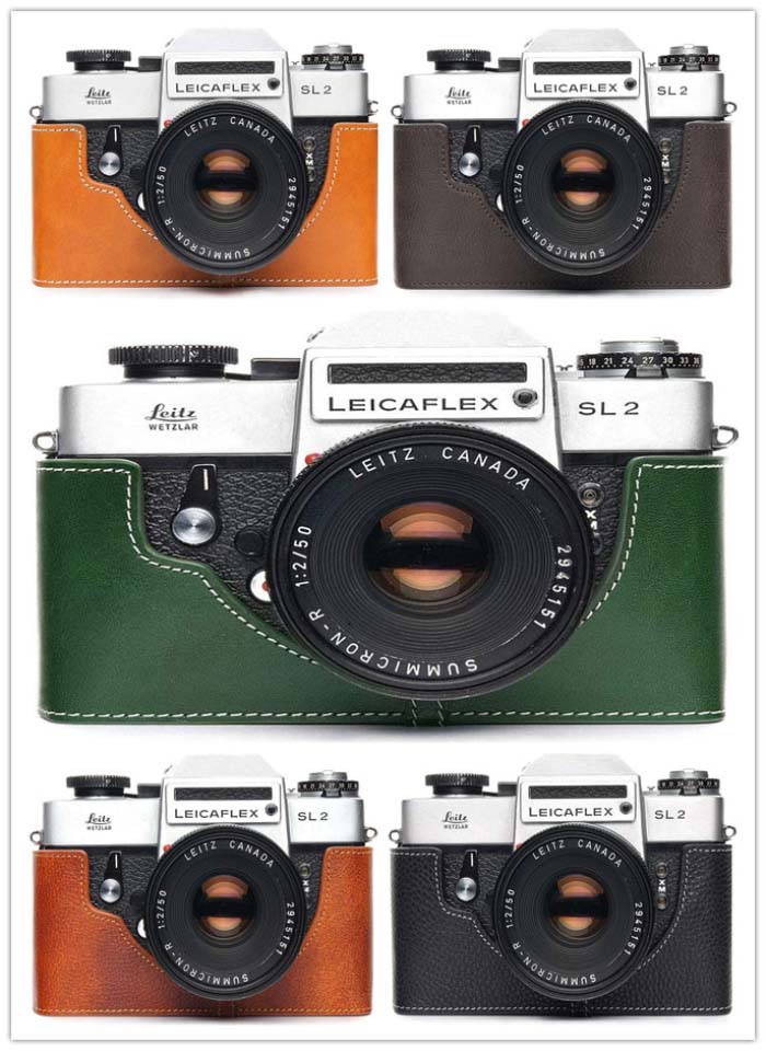 TP Original LEICAFLEX SL2 専用 ブルタイプ 本革 ボディケース