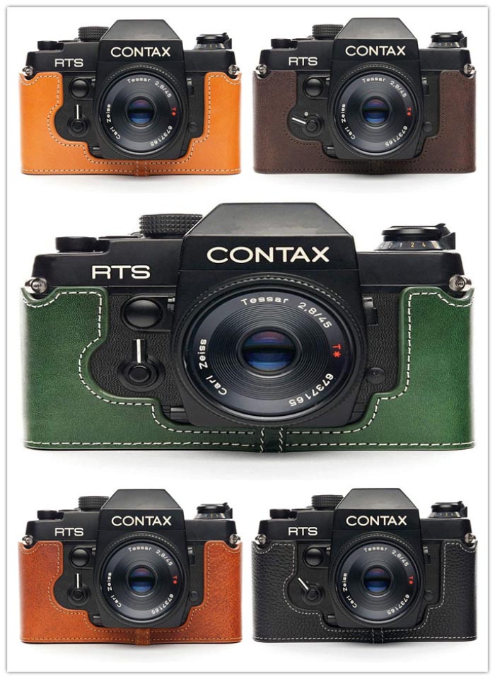 TP Original Contax RTS RTS II RTS2 専用 ブルタイプ 本革 ボディケース