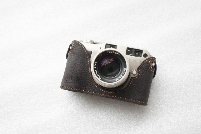 Funper Contax G1 専用 ブルタイプ 本革 ボディケース 純正ハンドメイドで 高級な本革を採用しています