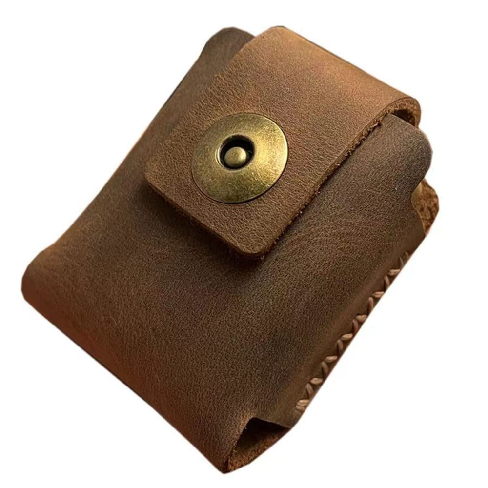 タバコケース メンズ レディース ライター収納 シガレットケース 煙草入れ ポーチ レザー 本革 63x45x20mm