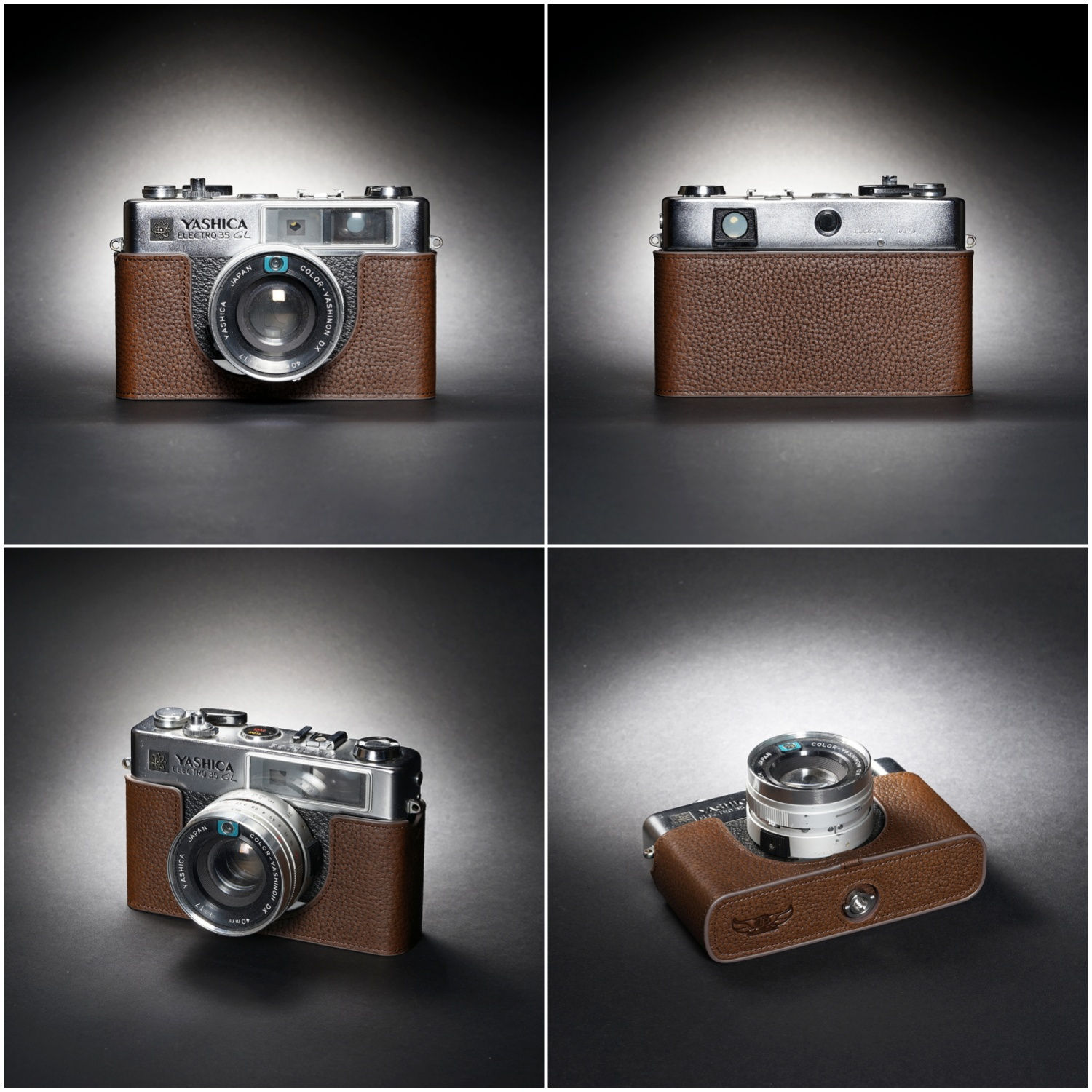 TP Original Yashica Electro 35 GL 専用 ハンドメイド本革 ボディケース ハンドメ...