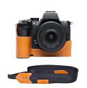 TP Original ニコン 用 NIKON Z50II 用 カメラ ハーフケース z50 ii 専用 ハンドメイド+Rカメラストラップ 本革 ボディケース ハーフカメラケース バッグ カバー 電池交換便利 底面開閉 手作り 専用対応カメラカバー