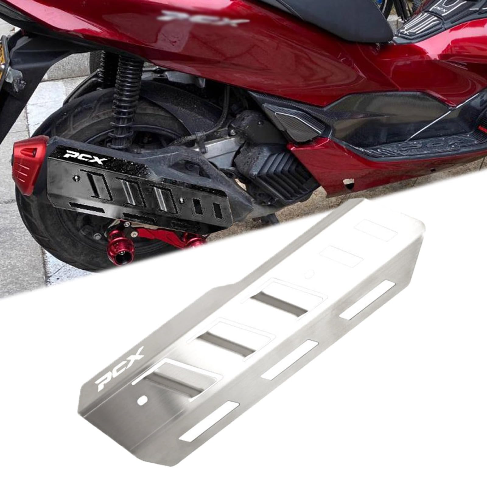 FOR PCX160 PCX 160 pcx160 2022-2025 2026 オートバイ排気保護カバー 耐熱カバー ステンレススチール製装飾カバー マフラーカバ
