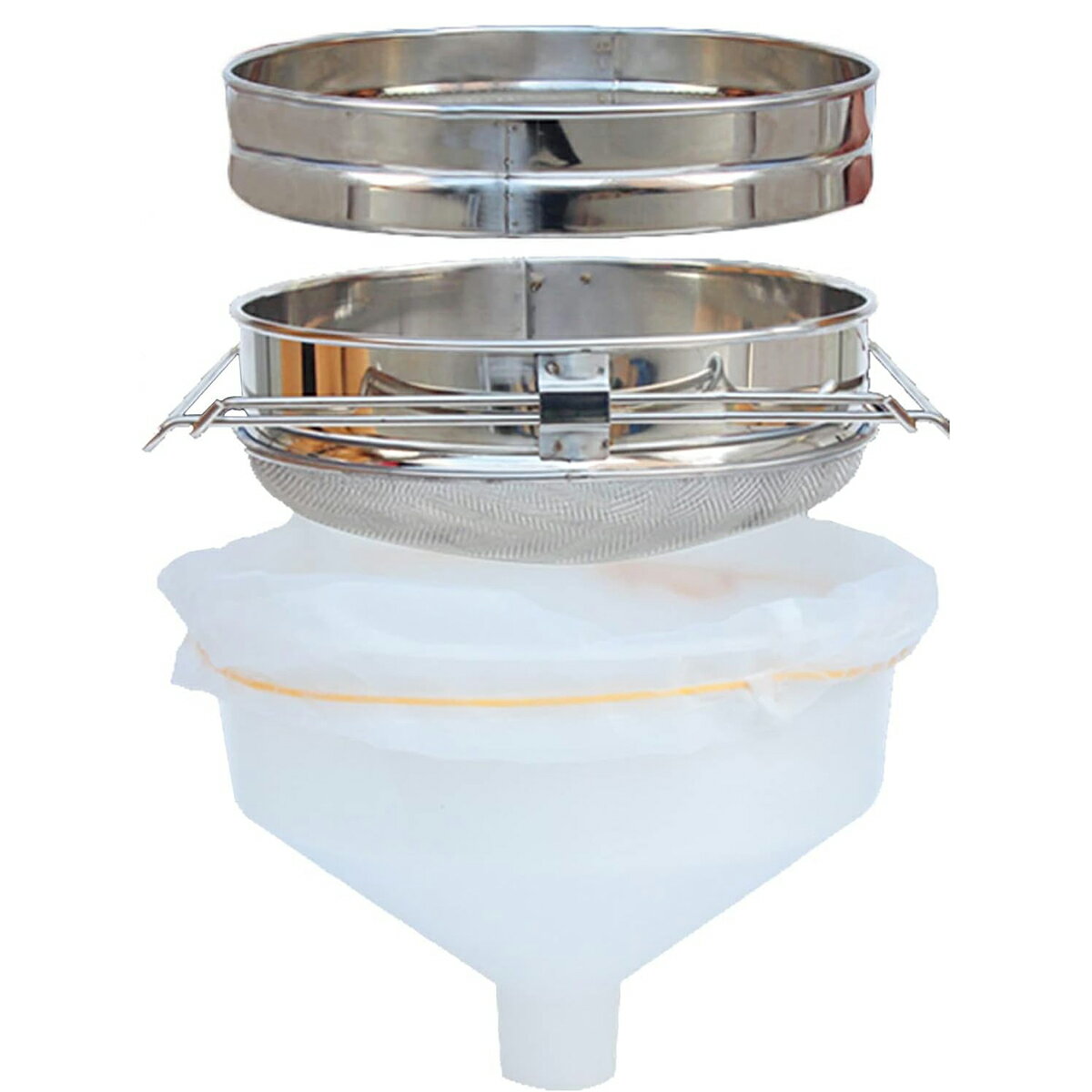 養蜂 器具 蜂蜜 こし器 濾過 ワックス はちみつ ろ過器 蜂蜜抽出 養蜂スペーシングツールプラ ステンレ..