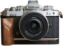 Nikon Z fc Zfc 専用 ハンドグリップメタル 檀木材 ボディケース 用のハンドグリップです 互換 電池交換便利 底面開閉