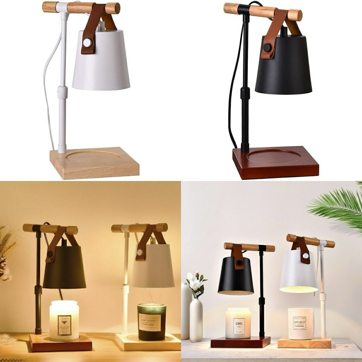 キャンドルウォーマー木製高さ調節可能アロマキャンドル火を使わず煙なし安全安心間接照明ナイトライト亮度調節おしゃれインテリアライト卓上ライトプレゼントギフト