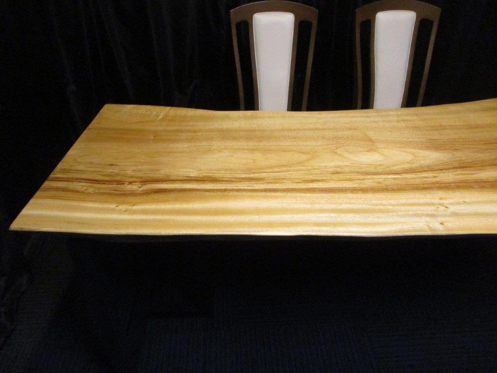 # 752■ 楠 クス 長さ210〜211cm 一枚板 ダイニングテーブル ローテーブル 無垢一枚板 テーブル 豪華テーブル ダイニング カウンター 座卓 天板 無垢材 1枚板 インテリア 家具 木製テーブル 【送料無料】 [2]