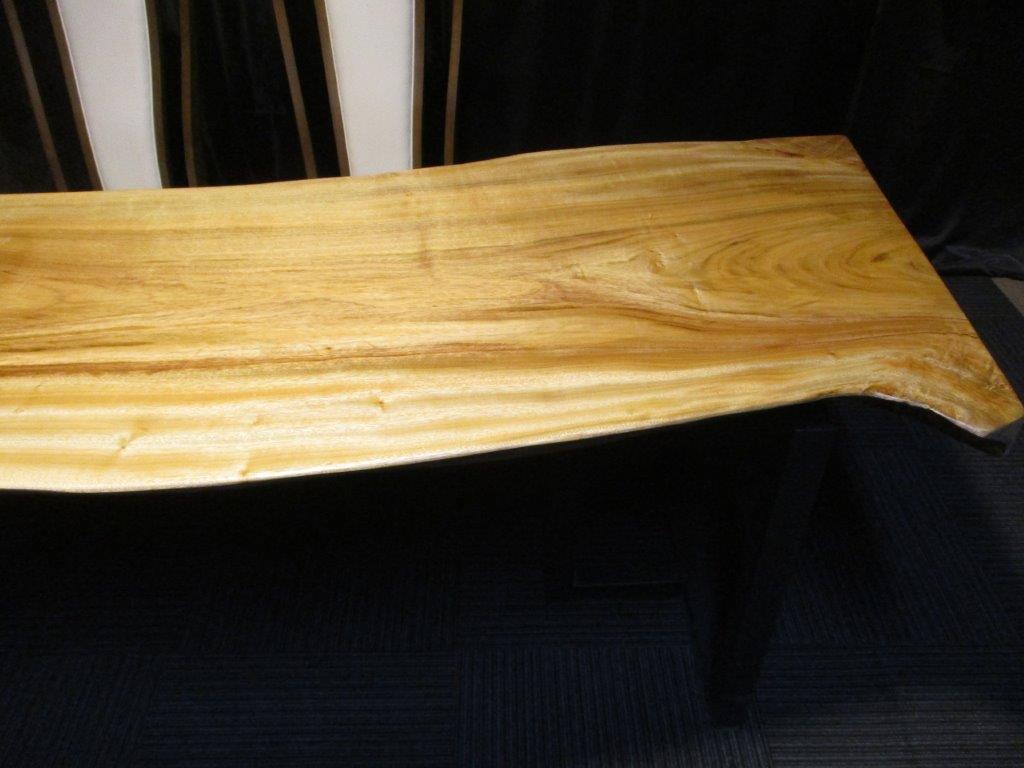 # 752■ 楠 クス 長さ210〜211cm 一枚板 ダイニングテーブル ローテーブル 無垢一枚板 テーブル 豪華テーブル ダイニング カウンター 座卓 天板 無垢材 1枚板 インテリア 家具 木製テーブル 【送料無料】 [3]