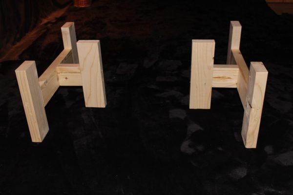 B-07◆ 木製脚 テーブル用脚 一枚板