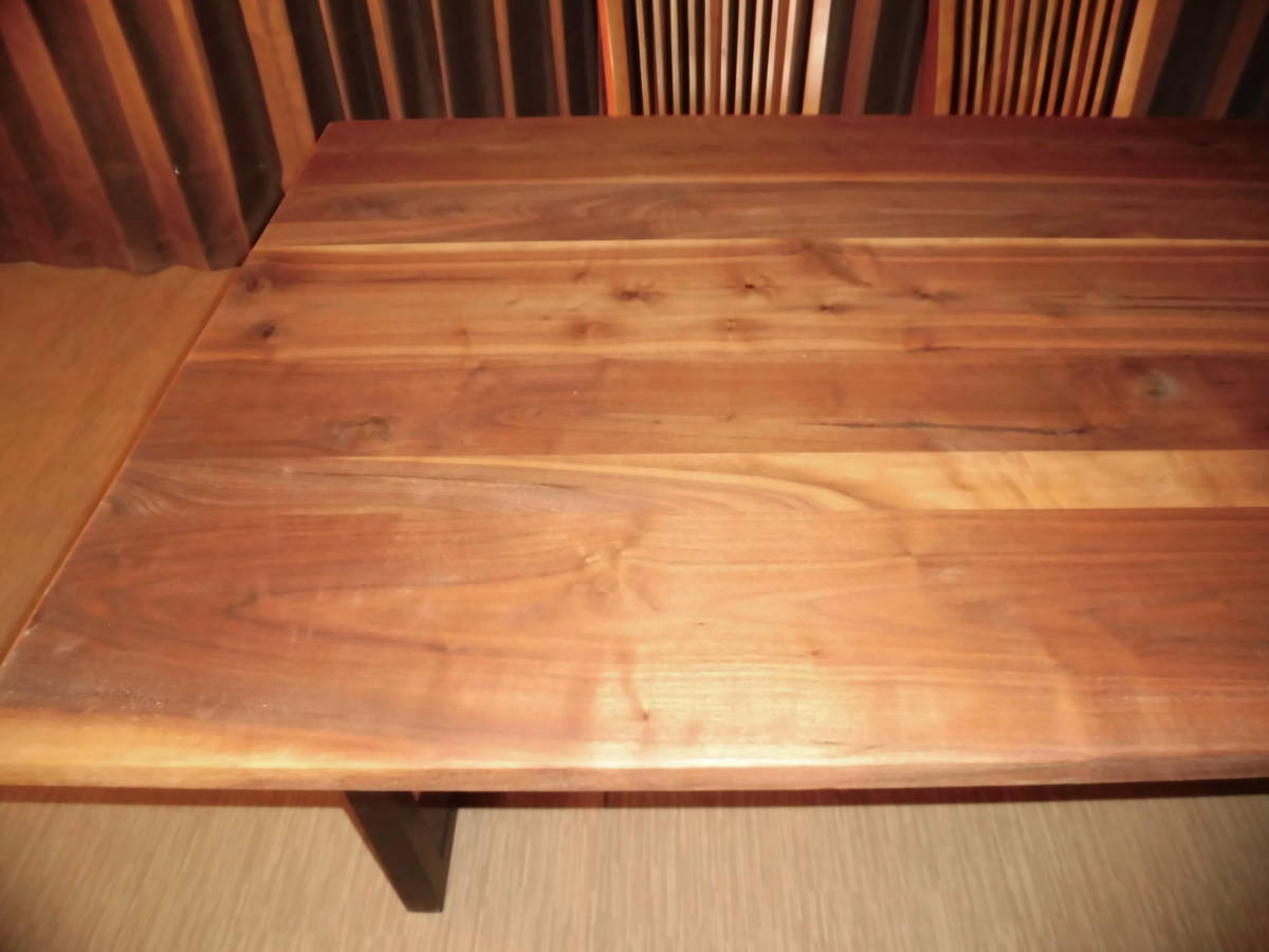 L-035■ ウォールナット ダイニングテーブル 豪華テーブル ローテーブル ダイニング カウンター 座卓 天板 無垢一枚板 [2]