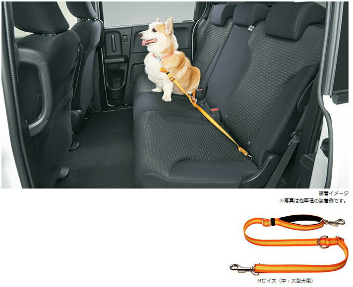 HONDA【ホンダ】純正用品 STEP WGN【ステップワゴン】ペット車外飛び出し防止リードMサイズ（中・大型犬用） カー用品 車用品 部品 パーツ アクセサリ オプション