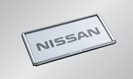 乐天商城 - NISSAN【ニッサン】純正部品LEAF【リーフ】ナンバープレートリム（クロームメッキ） カー用品 車用品 部品 パーツ アクセサリ オプション 【宅配便 小サイズ】