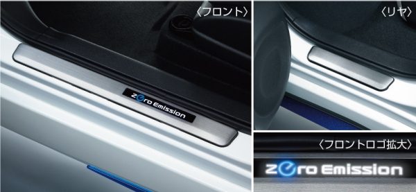 乐天商城 - NISSAN【ニッサン】LEAF【リーフ】キッキングプレート（LED、白色発光）ZE1 純正 用品 部品 パーツ アクセサリ オプション【宅配便 中サイズ】