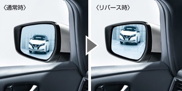 NISSAN【ニッサン】LEAF【リーフ】リバース連動下向きドアミラー（助手席側）ZE1 純正 用品 部品 パーツ アクセサリ オプション【宅配便 中サイズ】