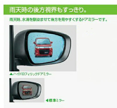 乐天商城 - SUZUKI【スズキ】純正部品　HUSTLER【ハスラー】ハイドロフィリックドアミラー カー用品 車用品 部品 パーツ アクセサリ オプション 【宅配便 中サイズ】