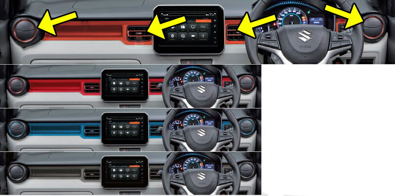 SUZUKI【スズキ】純正用品 IGNIS【イグニス】エアコンダクトガーニッシュ カー用品 車用品 部品 パーツ アクセサリ オプション 【宅配便 小サイズ】