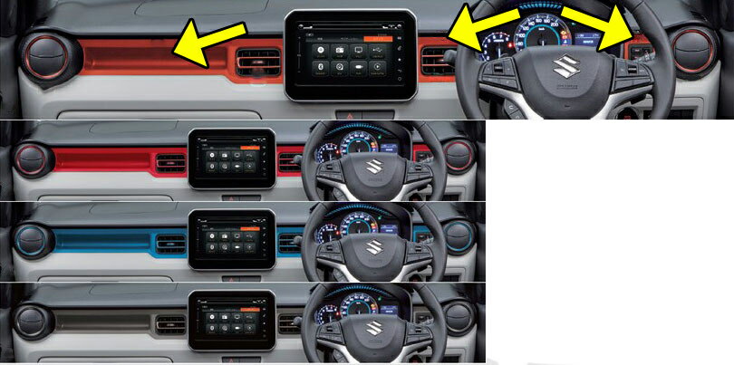 SUZUKI【スズキ】純正用品 IGNIS【イグニス】インパネガーニッシュ カー用品 車用品 部品 パーツ アクセサリ オプション 【宅配便のみ】