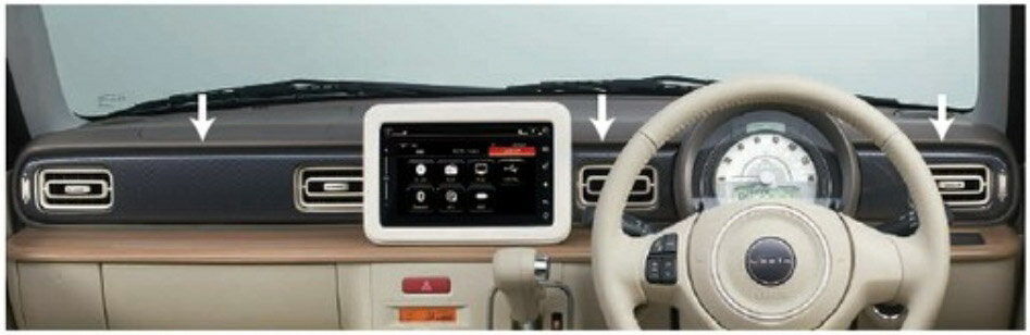 SUZUKI【スズキ】純正用品 LAPIN【ラパン】インパネガーニッシュ1台分（マイクロチェック調　貼付タイプ） カー用品 車用品 部品 パーツ アクセサリ オプション 【宅配便 中サイズ】