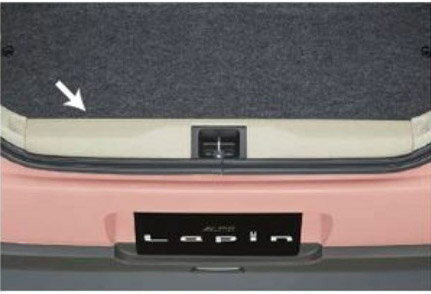 SUZUKI【スズキ】純正用品 LAPIN【ラパン】リヤゲートメンバーガーニッシュ カー用品 車用品 部品 パーツ アクセサリ オプション 【宅配便 中サイズ】