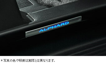 TOYOTA【トヨタ】ALPHARD【アルファード】30系スカッフイルミネーションブルーAGH30 GGH30 純正 用品 部品 パーツ アクセサリ オプション0852D-581【宅配便のみ】