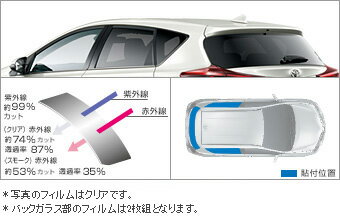 TOYOTA【トヨタ】AURIS【オーリス】180系後期IR（赤外線）カットフィルムNRE181 NZE181 ZRE186 純正 用品 部品 パーツ アクセサリ オプション 08230-12B【宅配便 中サイズ】