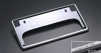 TOYOTA【トヨタ】COROLLA FIELDER【カローラフィールダー】160系後期ナンバーフレーム　ベーシックタイプ　1枚NZE161 NRE161 NKE165 ZRE162 純正 用品 部品 パーツ アクセサリ オプション 08407-00282【宅配便 小サイズ】