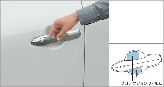 TOYOTA【トヨタ】HARRIER【ハリアー】80系プロテクションフィルム ドアハンドル カー用品 車用品 部品 パーツ アクセサリ オプション【宅配便 小サイズ】