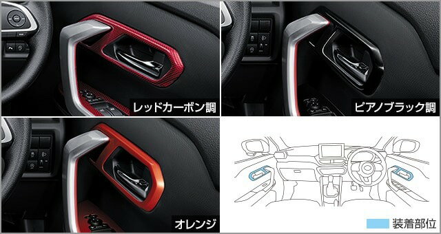 乐天商城 - TOYOTA【トヨタ】RAIZE【ライズ】インテリアパネル インナードアハンドルベゼルA200A A210A 純正 用品 部品 パーツ アクセサリ オプション【宅配便 小サイズ】