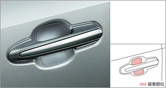 乐天商城 - TOYOTA【トヨタ】RAV4【ラブ4 ラウ゛4】50系プロテクションフィルム ドアハンドル 純正 用品 アクセサリ オプション【宅配便 小サイズ】