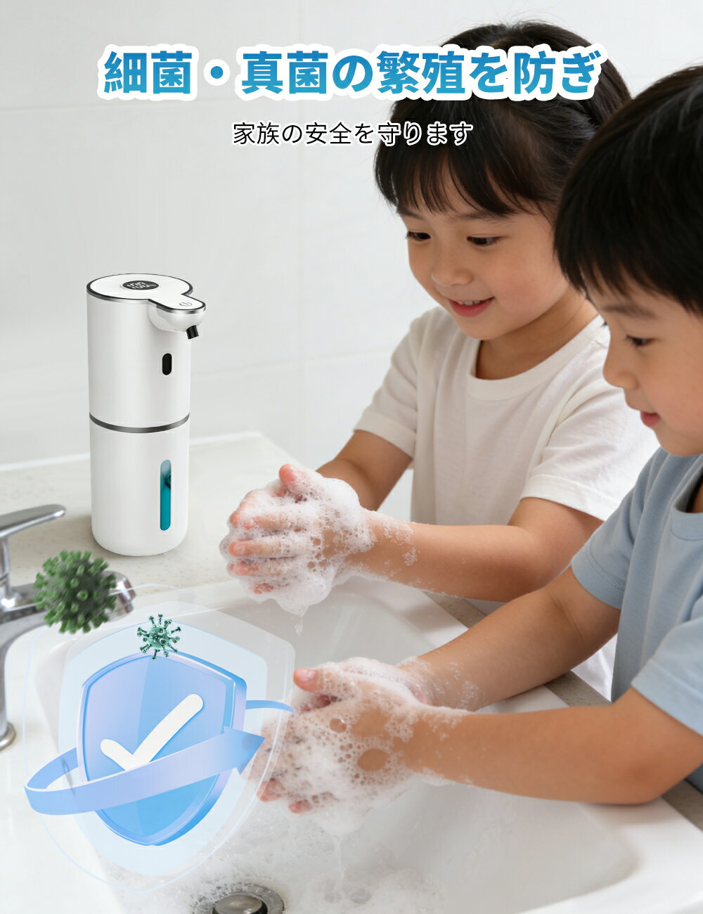 �����̥���롪75%OFF&500�ߥ����ݥ󡪡ۥ����ץǥ����ڥ󥵡� ��ư ˢ ������400ML type-c���ż� �ϥ�ɥ����� �����ȥ����ץǥ����ڥ󥵡� ������� ˢ�ǽ���6�ʳ�Ĵ�� IPX5�ɿ� �ɳݤ� �� �ⴶ�٥��󥵡� ˢ������ ���ܿ��� �����к� �ͤ��ؤ� �ٶ�����