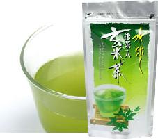 伊勢茶 丸中製茶 水出し抹茶入り玄米茶 5g×20p 10個セット 送料無料 （ 水出し 水だし 玄米茶 抹茶入 お茶 日本茶 ティーバッグ ）