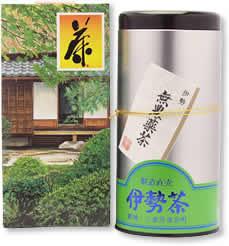 伊勢 丸中製茶 伊勢茶 特別栽培 無農薬特上煎茶 150g缶入り 送料無料 （ 無農薬茶 お茶 日本茶 茶葉 ギフトプチギフト ）