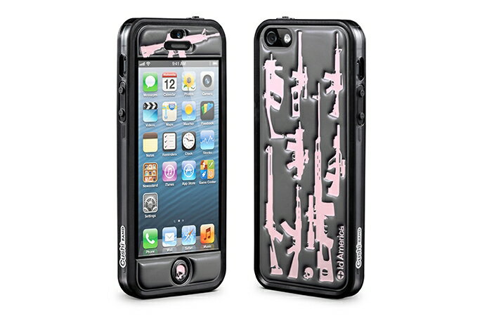 Apple iPhone SE/5/5S ݸϥåסid AmericaCushi+ץ饹Original-GUNۡiPhone SE/5/5S 3Då󥷡ۡRCPۡ10P23Apr16