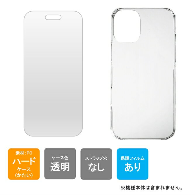 Rakuten - 即日出荷 ケース（カバー） 保護フィルム セット iPhone16 Plus ケース フィルム iPhone16 Plus カバー フィルム アイフォン16プラス ケース フィルム アイフォン16プラス カバー フィルム アイフォーン16プラス 本体 保護 クリア ハード アクセ 送料無料