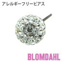 ピアス アレルギーフリーピアス 純チタン クリスタルボール 8mm ホワイトBLOMDAHL ブロムダール ピアス アレルギーフリーピアス 純チタン クリスタルボール 8mm ホワイト 両耳 2個 セット ピアス アレルギーフリー かわいい 皮膚 肌 優しい ピアス